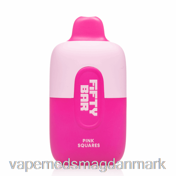 Vape Væske Fifty Bar 6500 Engangs Lyserøde Firkanter